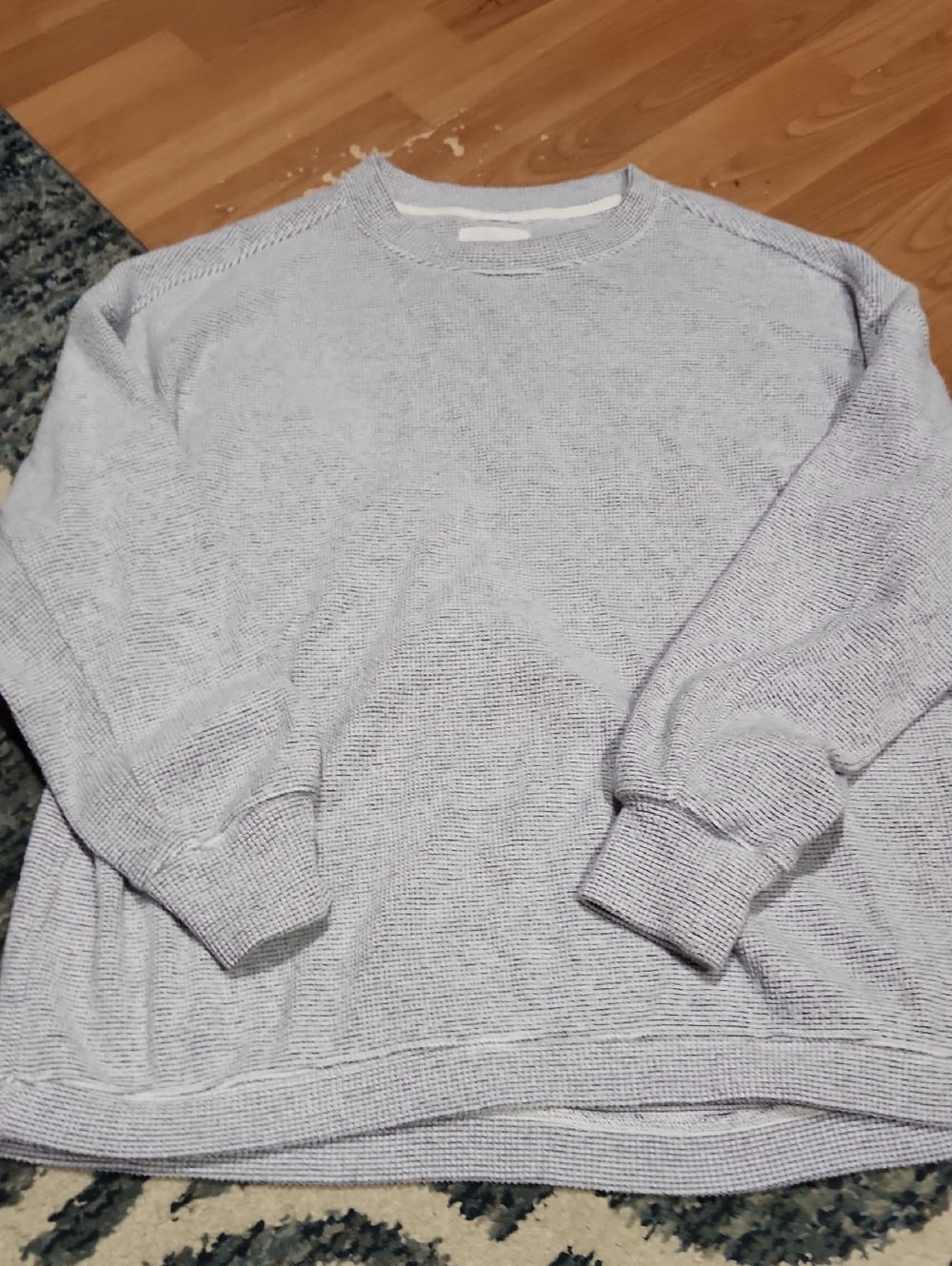Womens Aerie Crewneck Sweater - Light Heather Gray